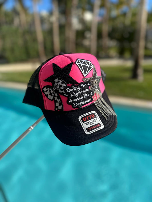 Custom Trucker Hat + 5 Patches Included